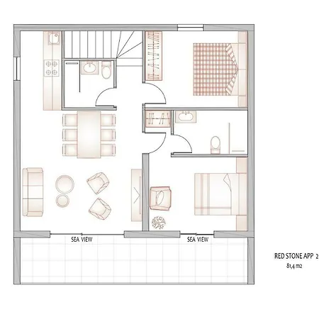 Redstone Luxury Apartments Sveta Nedelja  Cameră foto