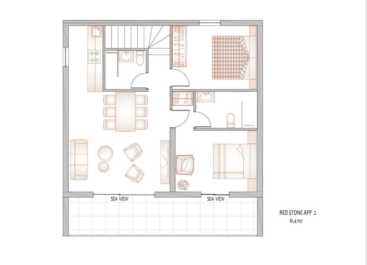 Apartament Redstone Luxury Sveta Nedelja (Hvar)